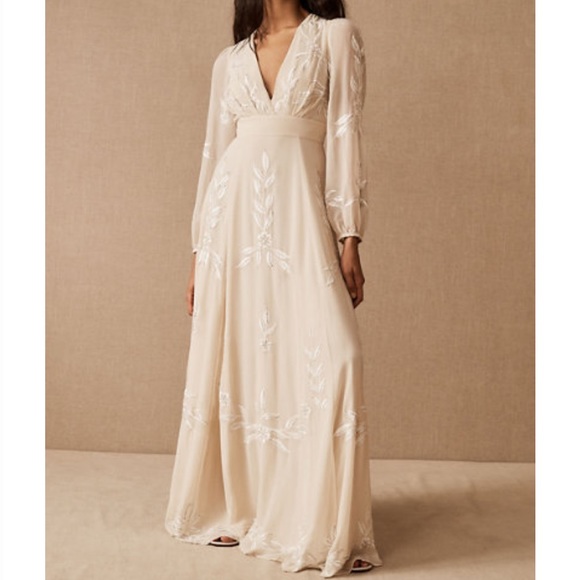 BHLDN Dresses & Skirts - BHLDN BELIZE DRESS IN OYSTER - Size 4